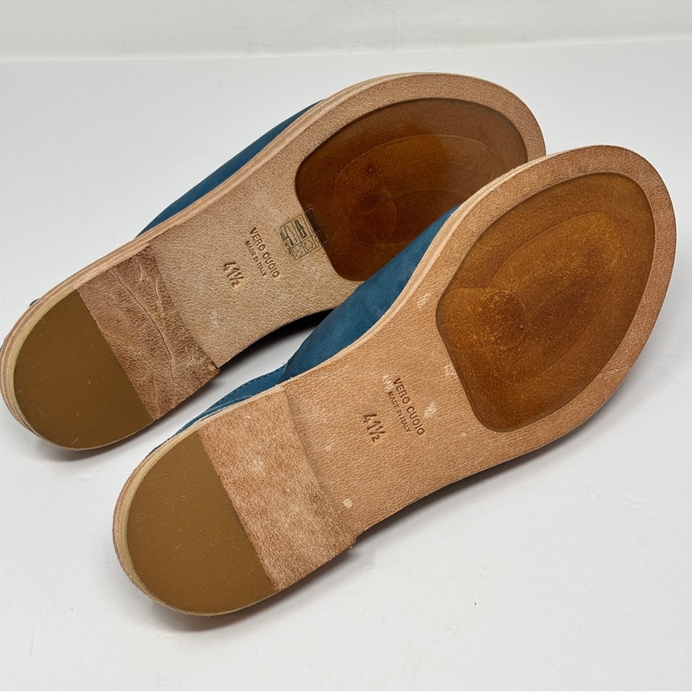 NEW! GIDIGIO Leather Slingback Mules Made in Italy Size 41 1/2 - Picture 5 of 7